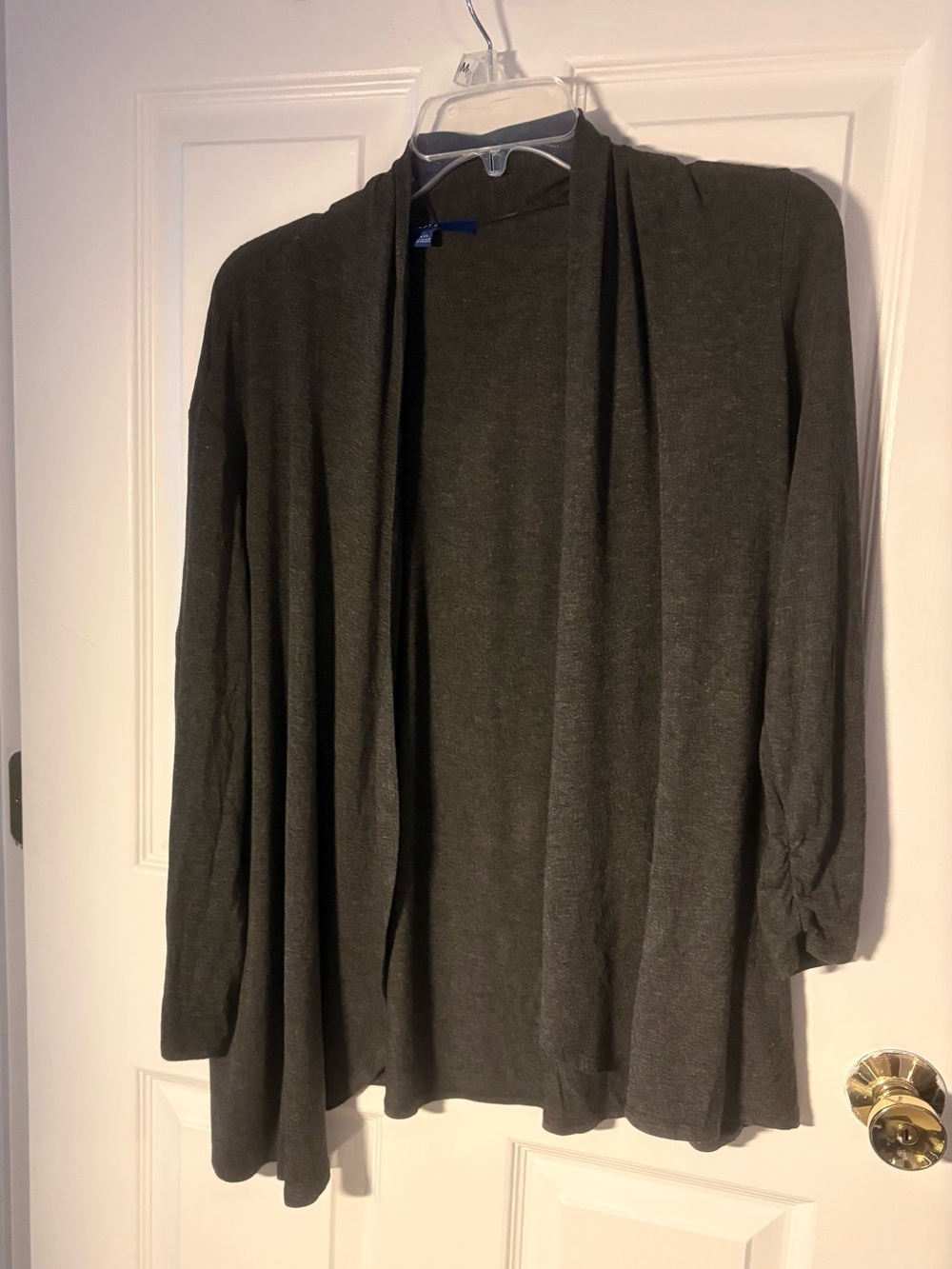 Apt. 9 Dark Gray Open Cardigan